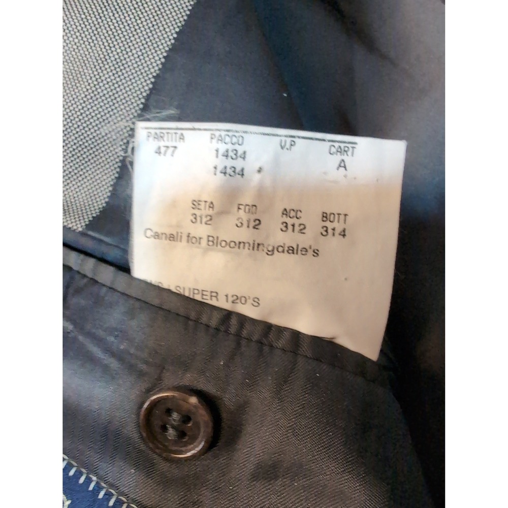 CANALI‎ Men's Blazer 100% Pure Wool Made in Italy Gray Suit Jacket - Picture 9 of 11